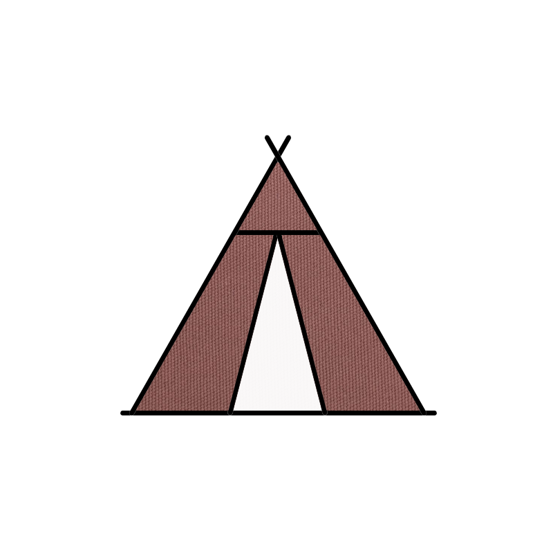 Tissu tipi - VIEUX ROSE
