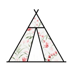 Tissu tipi - FLORAL ROSE