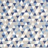 Tissu tipi - TRIANGLE BLEU